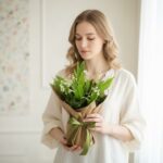 9 ландышей с корешками в аквабоксе