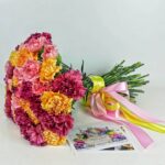 Осенний букет из 45 гвоздик